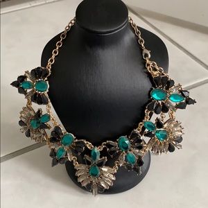 Teal & Black Necklace